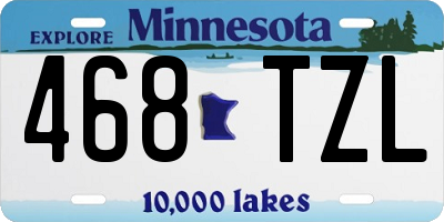 MN license plate 468TZL