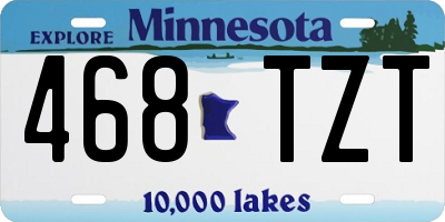 MN license plate 468TZT