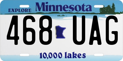MN license plate 468UAG