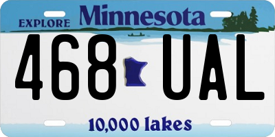 MN license plate 468UAL