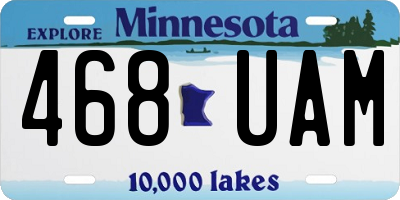 MN license plate 468UAM