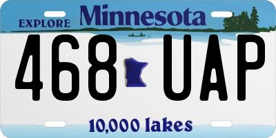 MN license plate 468UAP