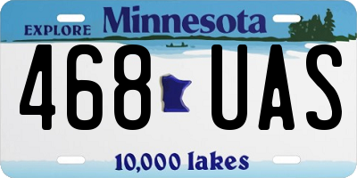 MN license plate 468UAS