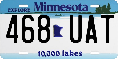 MN license plate 468UAT