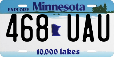 MN license plate 468UAU