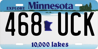 MN license plate 468UCK