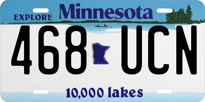 MN license plate 468UCN