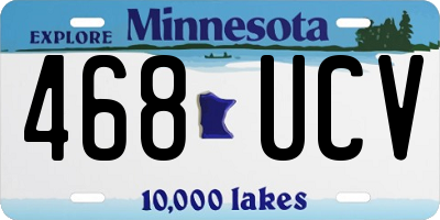 MN license plate 468UCV