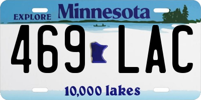 MN license plate 469LAC