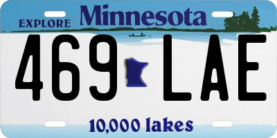 MN license plate 469LAE