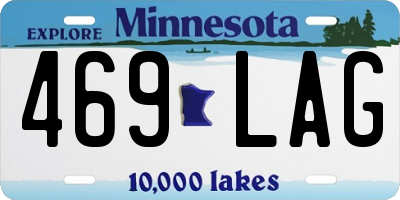 MN license plate 469LAG