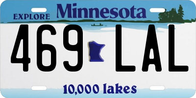 MN license plate 469LAL