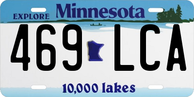 MN license plate 469LCA