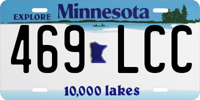 MN license plate 469LCC