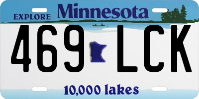 MN license plate 469LCK