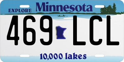 MN license plate 469LCL