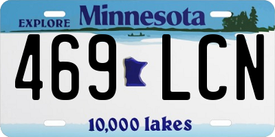 MN license plate 469LCN