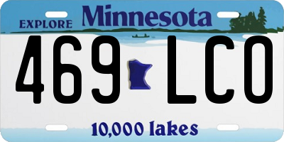 MN license plate 469LCO