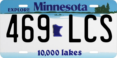 MN license plate 469LCS