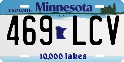 MN license plate 469LCV