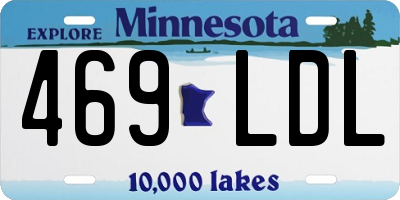 MN license plate 469LDL