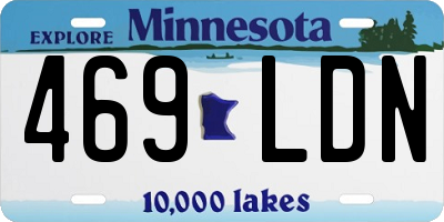 MN license plate 469LDN