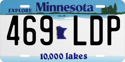 MN license plate 469LDP