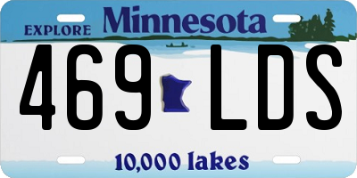MN license plate 469LDS