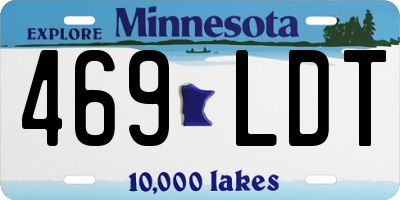 MN license plate 469LDT