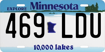 MN license plate 469LDU