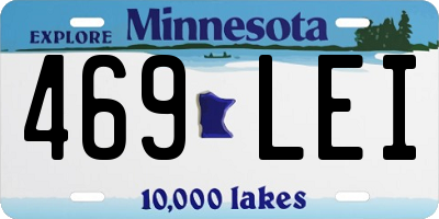 MN license plate 469LEI