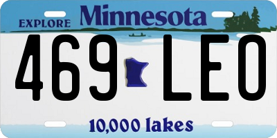 MN license plate 469LEO