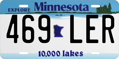 MN license plate 469LER