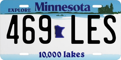 MN license plate 469LES