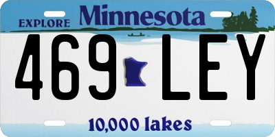 MN license plate 469LEY