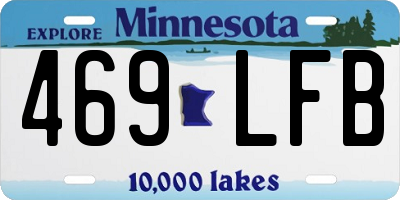 MN license plate 469LFB
