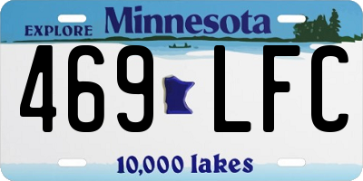 MN license plate 469LFC