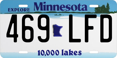 MN license plate 469LFD