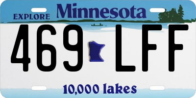 MN license plate 469LFF