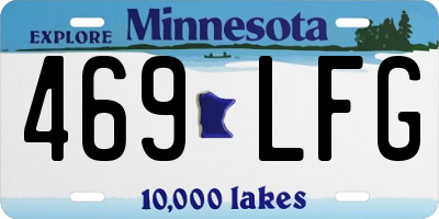 MN license plate 469LFG