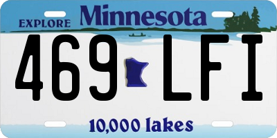 MN license plate 469LFI