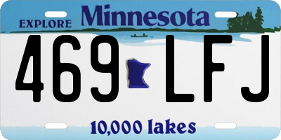 MN license plate 469LFJ