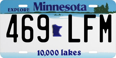 MN license plate 469LFM