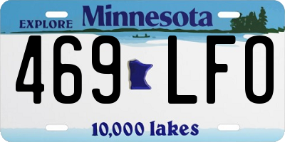 MN license plate 469LFO
