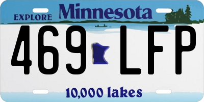 MN license plate 469LFP