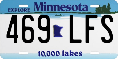 MN license plate 469LFS
