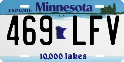 MN license plate 469LFV