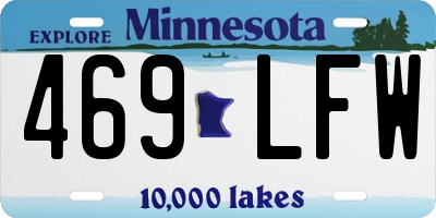 MN license plate 469LFW