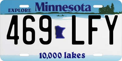 MN license plate 469LFY