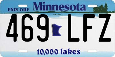MN license plate 469LFZ
